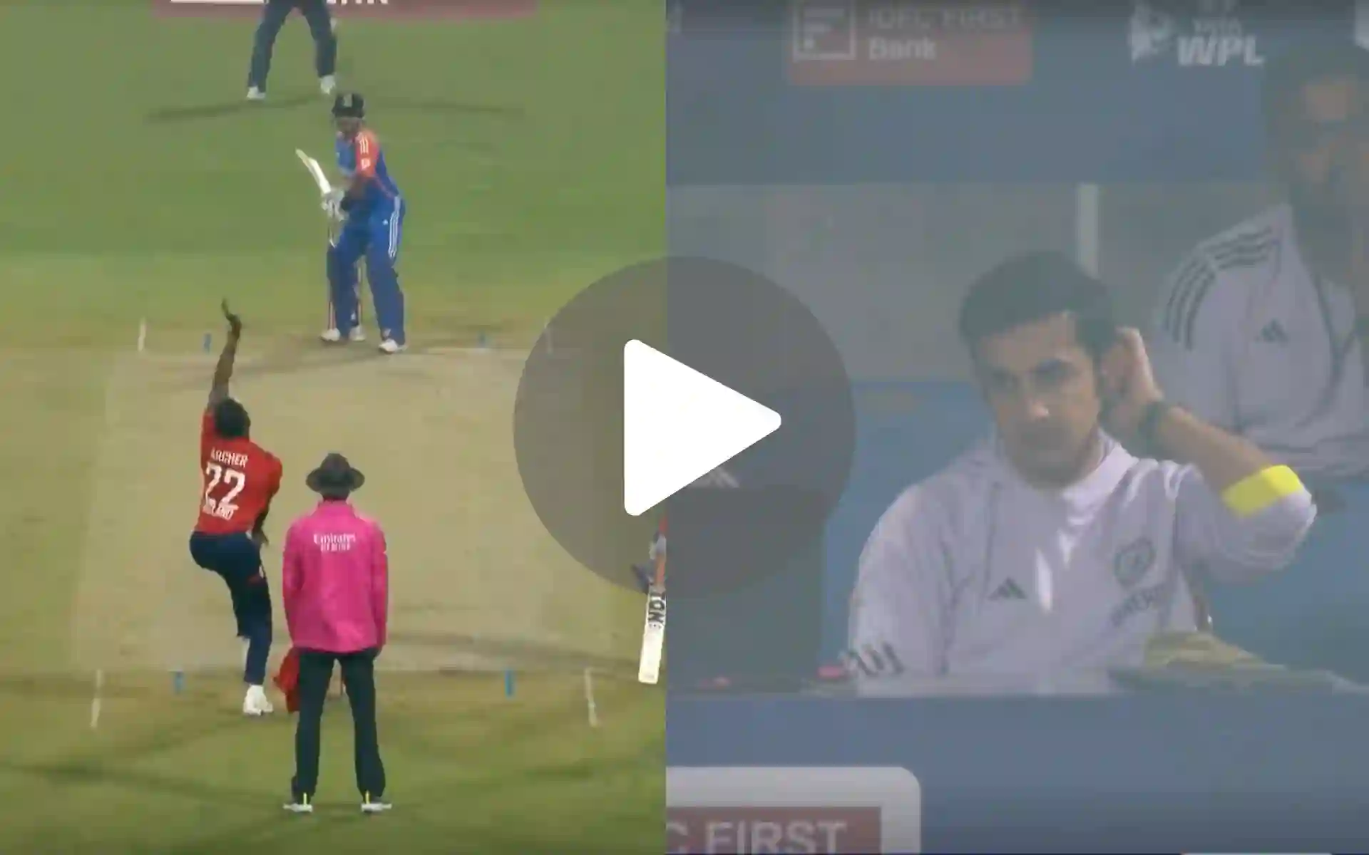 [Watch] SKY's Casual Shot Makes Gambhir Angry; Departs For A Duck In 1st T20I